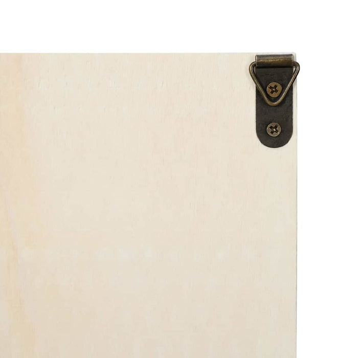 Wall Display Case With Shelf Beige 98 X 4,5 X 55 Cm Engineered Wood Axboplbn