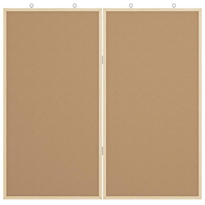 Magnetic Whiteboard White 80 X 1.4 X 80 Cm Solid Pine Wood Axbopkxl