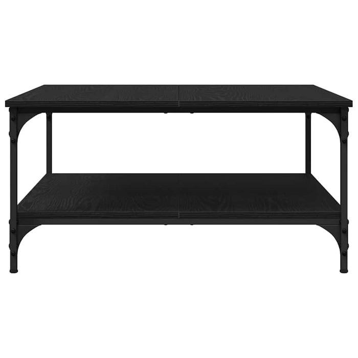 Coffee Table Black Oak 80 X 80 X 40 Cm Engineered Wood Nntakk
