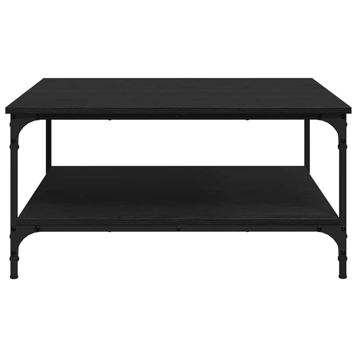 Coffee Table Black Oak 80 X 80 X 40 Cm Engineered Wood Nntakk