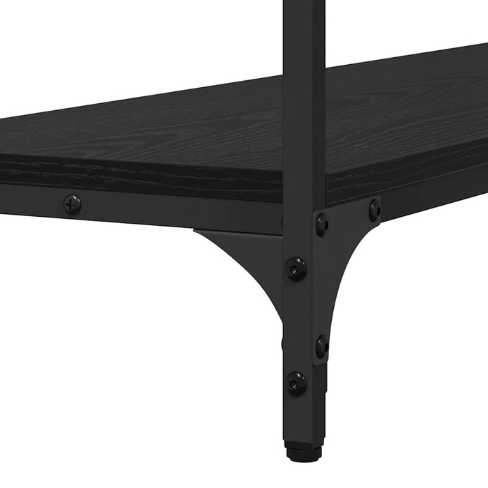 Console Table Black Oak 100 X 29 X 75 Cm Engineered Wood Nntpxa