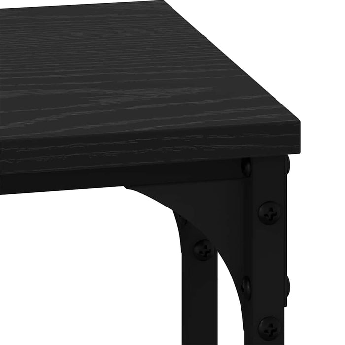 Nesting Coffee Table 3 Pcs Black Oak 50.5 X 35 X 53 Cm Nntptt