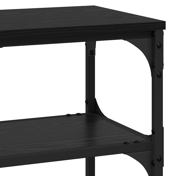Console Table Black Oak 100 X 30 X 75 Cm Engineered Wood Nntpax