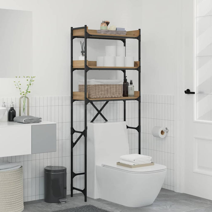 Washing Machine Shelf 67 X 25 X 163 Cm Engineered Wood Nntppo