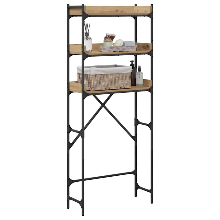 Washing Machine Shelf 67 X 25 X 163 Cm Engineered Wood Nntppo