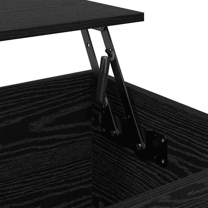 Coffee Table Black Oak 60 X 44.5 X 45 Cm Engineered Wood Nnooit