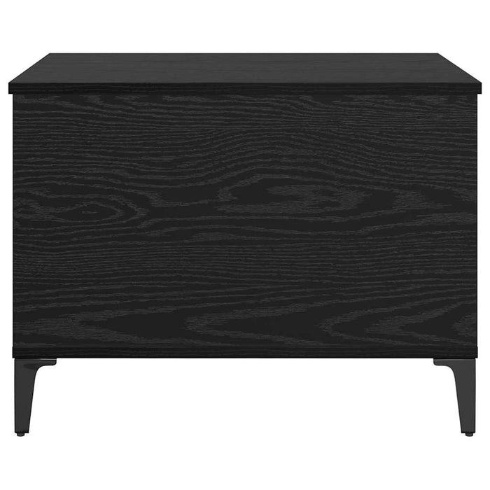 Coffee Table Black Oak 60 X 44.5 X 45 Cm Engineered Wood Nnooit
