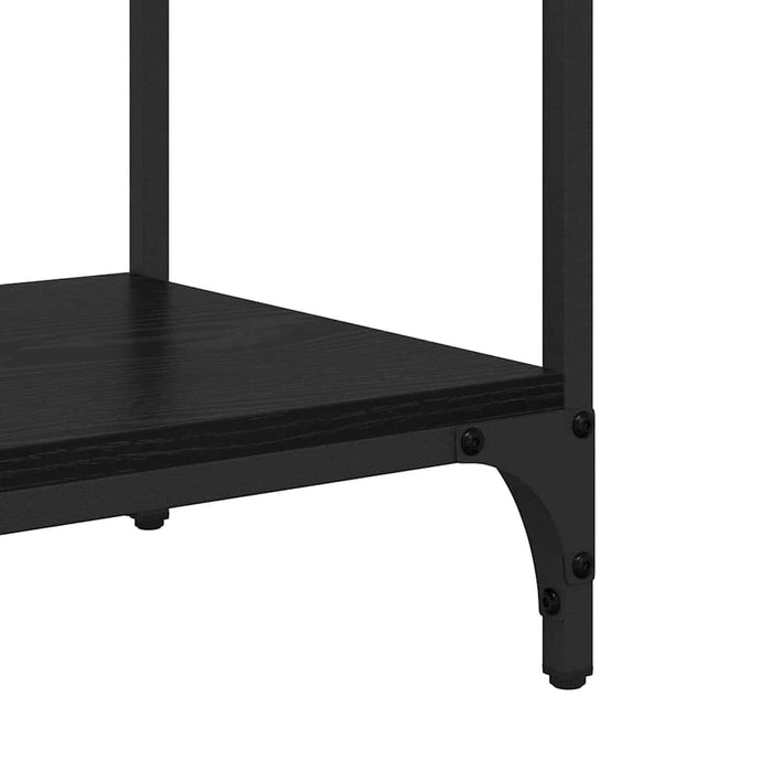 Console Table Black Oak 100 X 34.5 X 75 Cm Engineered Wood Nnxxat