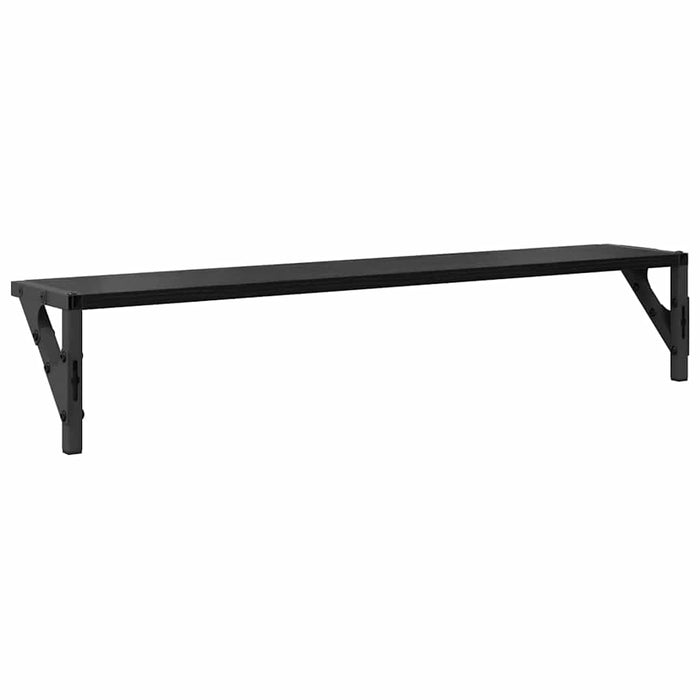 Wall Shelves 2 Pcs Black Oak 80 X 15 X 15.5 Cm Engineered Wood Nnxnpp