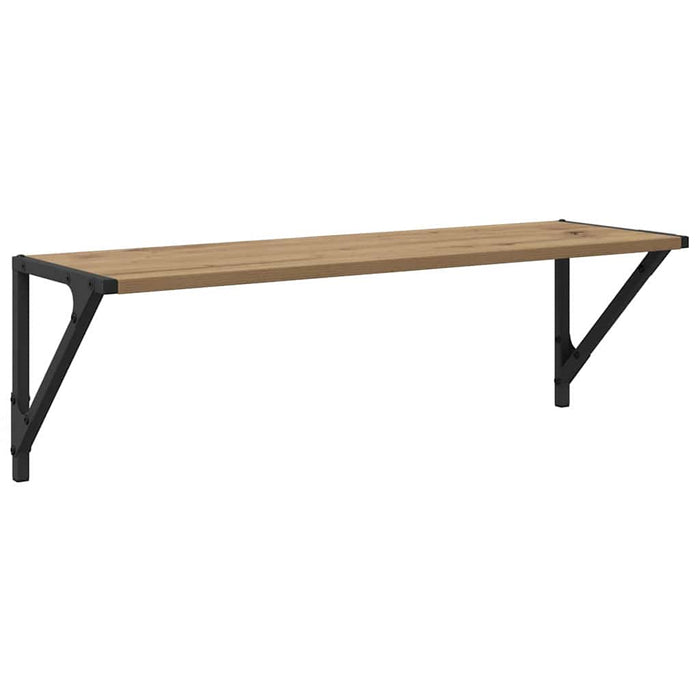 Wall Shelves With Shelf 2 Pcs Artisan Oak 80 X 25 X 25.5 Cm Nnxnlb