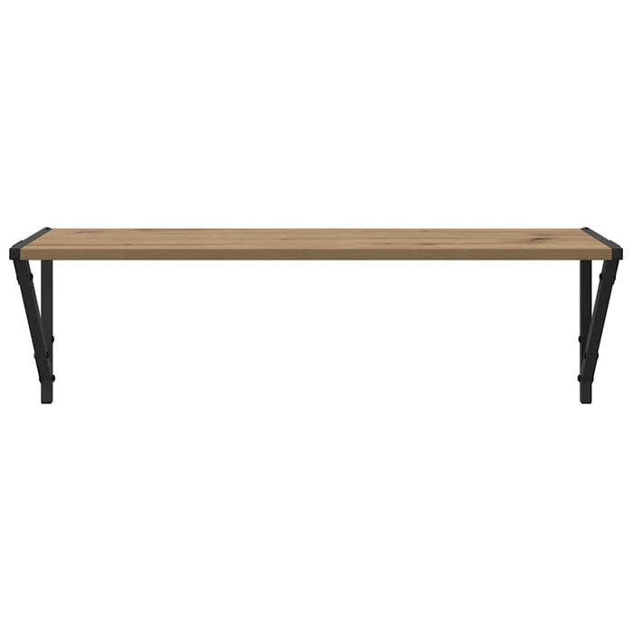 Wall Shelves With Shelf 2 Pcs Artisan Oak 80 X 25 X 25.5 Cm Nnxnlb