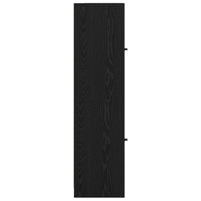 Highboard Black Oak 35 X 37 X 142 Cm Engineered Wood Nnxkbl