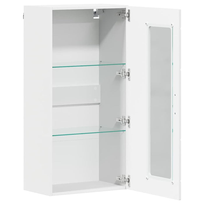 Wall-Mounted Cabinet White 55 X 29 X 100 Cm Engineered Wood Nnbxxo