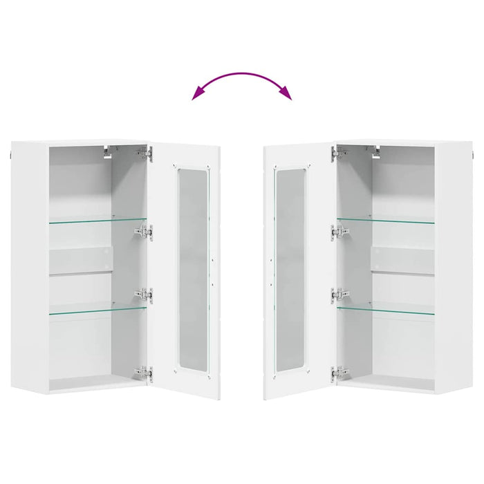 Wall-Mounted Cabinet White 55 X 29 X 100 Cm Engineered Wood Nnbxxo