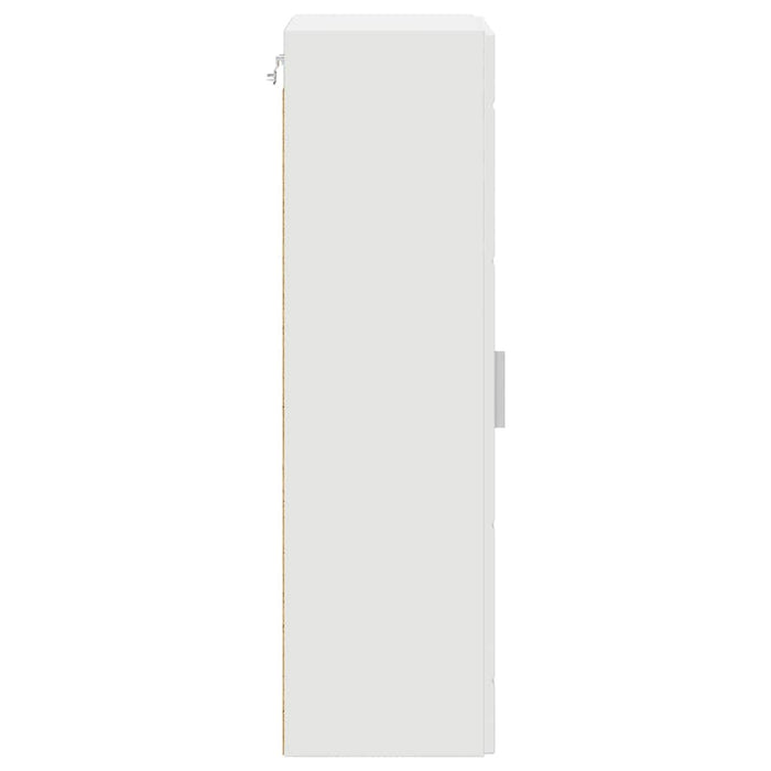 Wall-Mounted Cabinet White 55 X 29 X 100 Cm Engineered Wood Nnbxxo