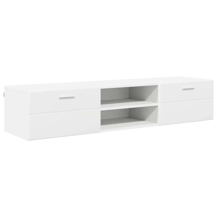 Tv Cabinet With Drawer White 150 X 39 X 30 Cm Engineered Wood Nnbxto