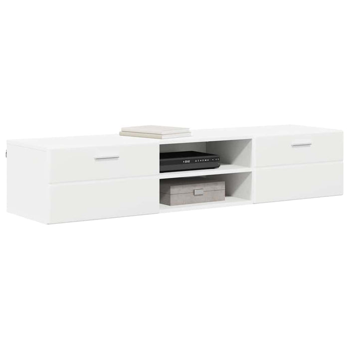 Tv Cabinet With Drawer White 150 X 39 X 30 Cm Engineered Wood Nnbxto