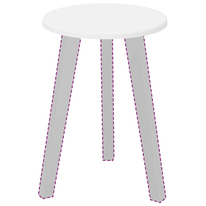 Table Top White 30 X 30 X 1.5 Cm Engineered Wood Nnbtio