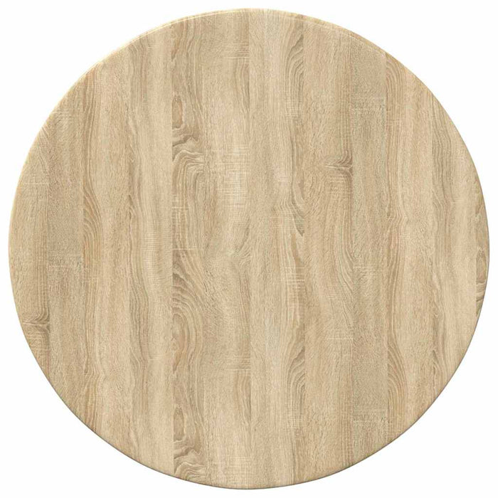 Table Top Sonoma Oak 40 X 40 X 1.5 Cm Engineered Wood Nnbtnt