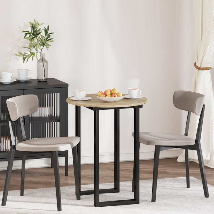 Table Top Sonoma Oak 60 X 60 X 1.5 Cm Engineered Wood Nnbabt