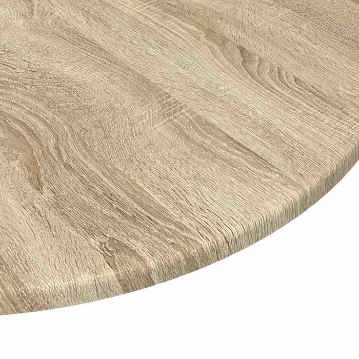 Table Top Sonoma Oak 80 X 80 X 1.5 Cm Engineered Wood Nnbaxt