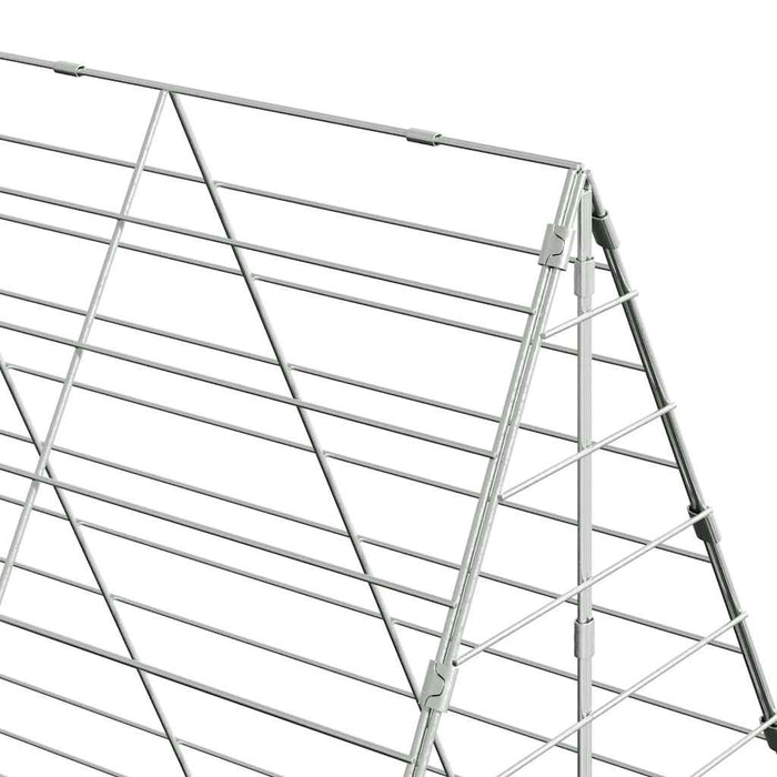 Chicken Cage 2 Pcs Silver 600 X 100 X 210 Cm Galvanised Steel Ttkaatb