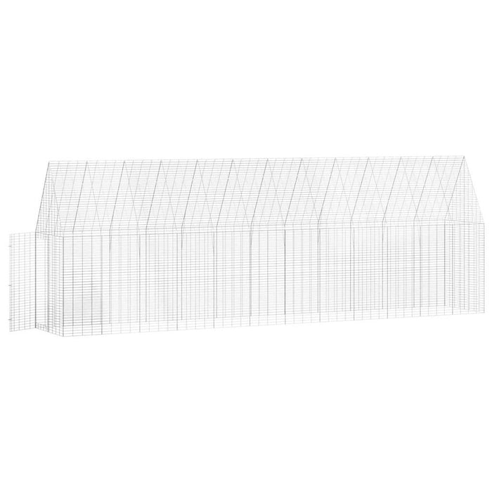 Chicken Cage 2 Pcs Silver 600 X 100 X 210 Cm Galvanised Steel Ttkaatb