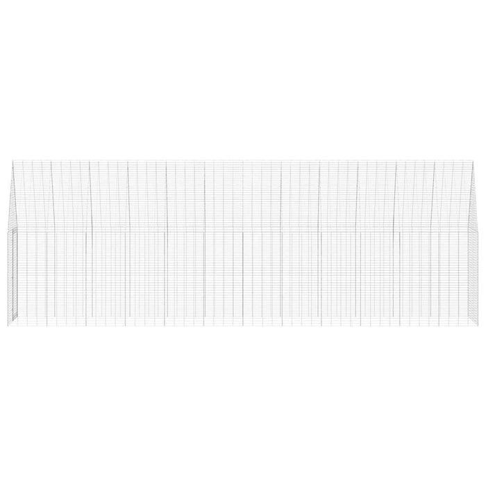 Chicken Cage 2 Pcs Silver 600 X 100 X 210 Cm Galvanised Steel Ttkaatb