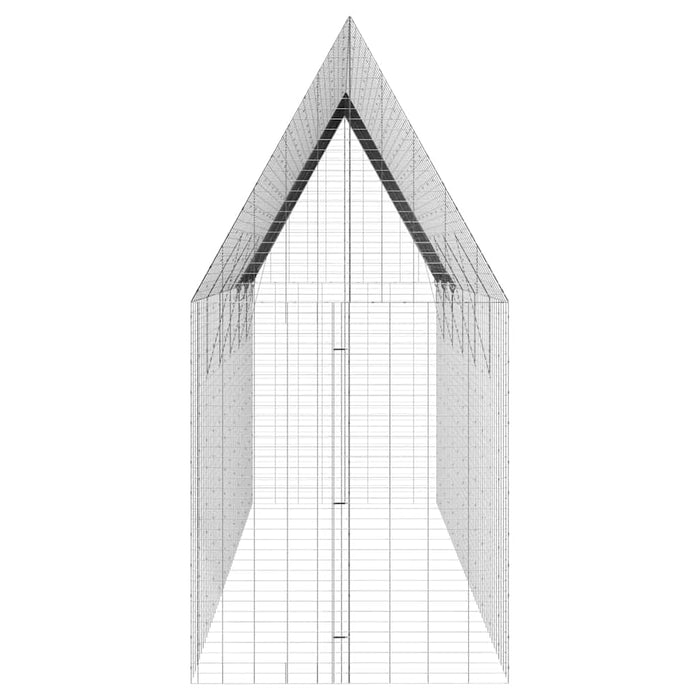 Chicken Cage 2 Pcs Silver 600 X 100 X 210 Cm Galvanised Steel Ttkaato