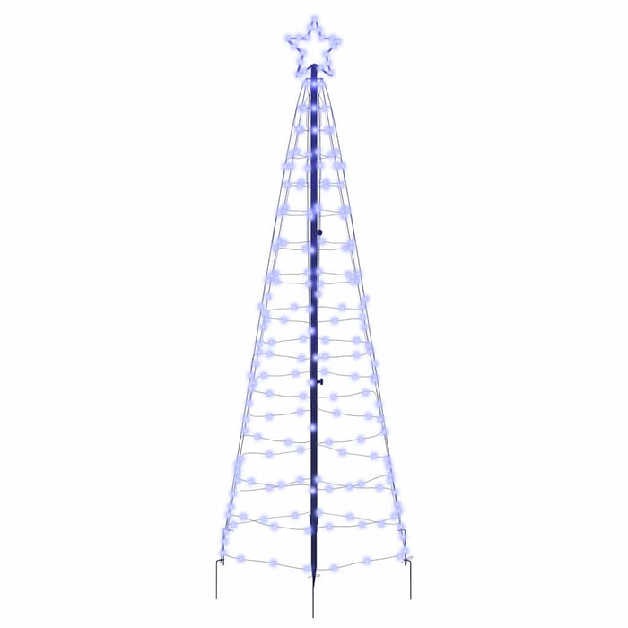Led Christmas Tree With 390 Leds Blue 250 Cm Iron Axboklbk