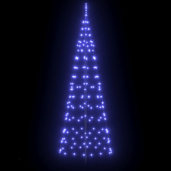 Led Christmas Tree With 390 Leds Blue 250 Cm Iron Axboklbk