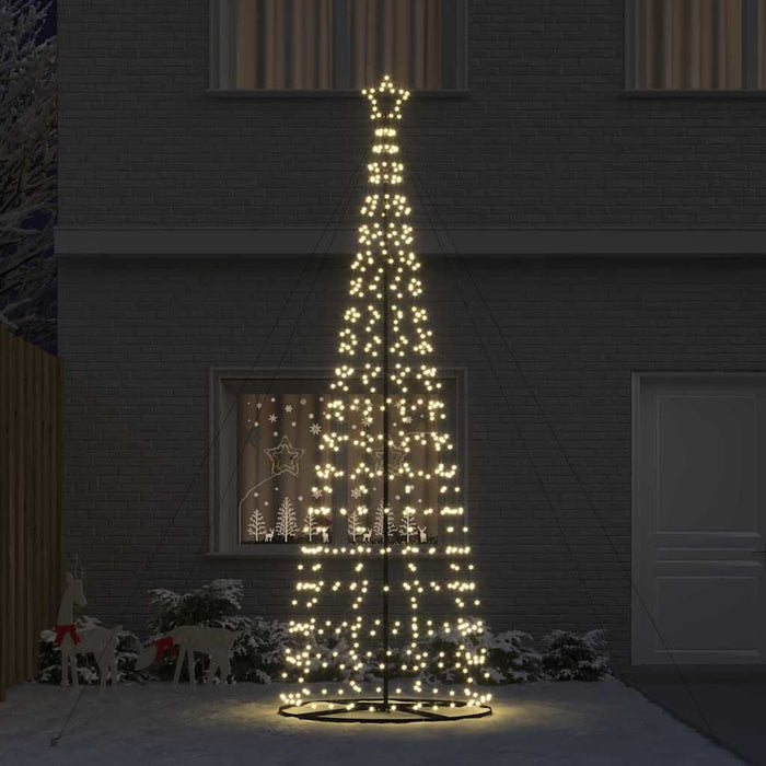 Led Christmas Tree With 390 Leds Warm White 255 Cm Iron Axboklop