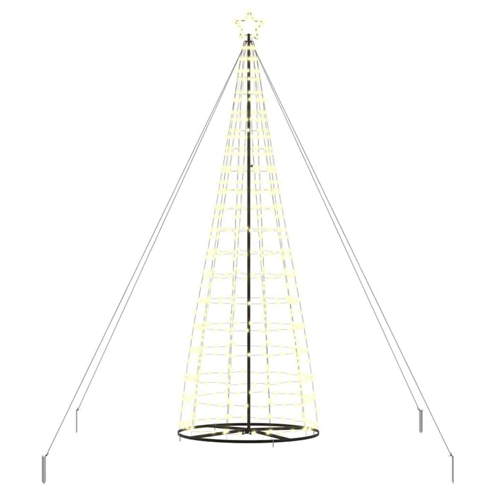 Led Christmas Tree With 390 Leds Warm White 255 Cm Iron Axboklop