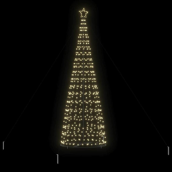 Led Christmas Tree With 390 Leds Warm White 255 Cm Iron Axboklop