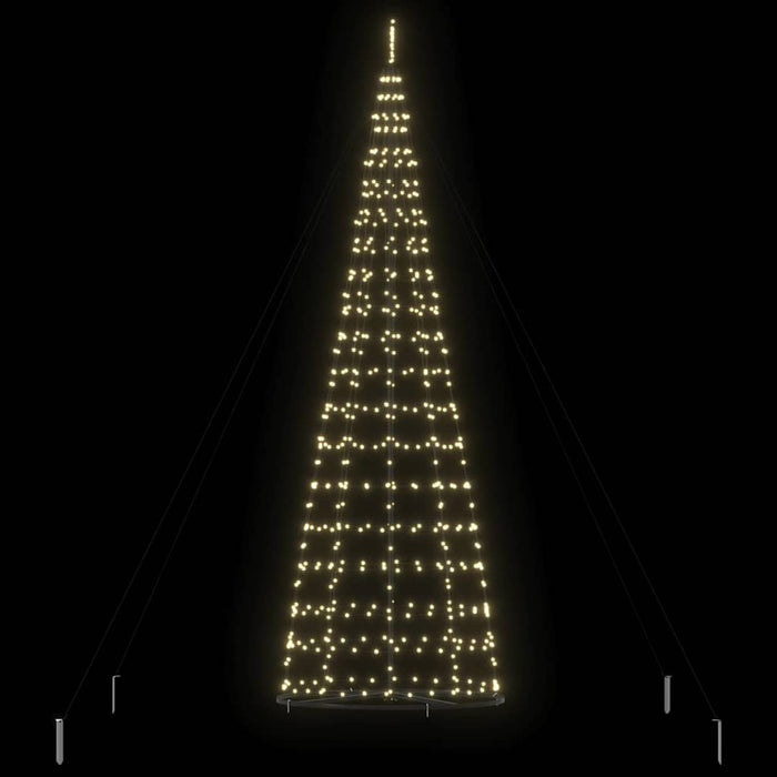 Led Christmas Tree With 390 Leds Warm White 255 Cm Iron Axboklop