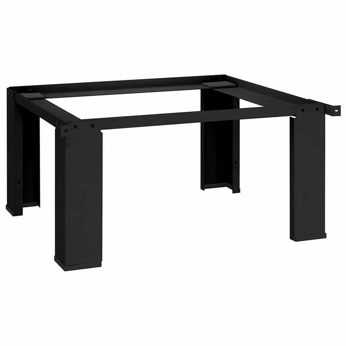 Washing Machine Pedestal Black 64 X 55 X 32.5 Cm Steel Axbxxbtt