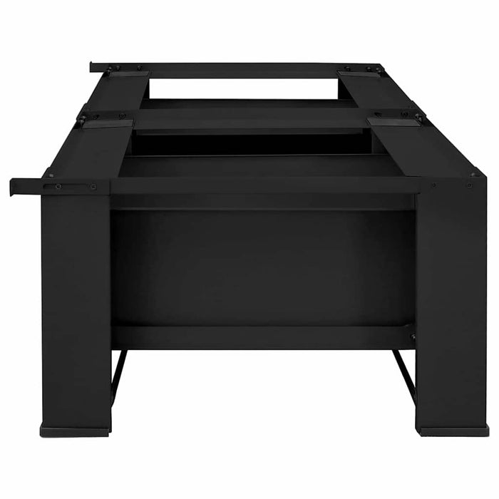 Washing Machine Pedestal 2 Pcs Black 64 X 55 X 32.5 Cm Steel Axbxxbtl