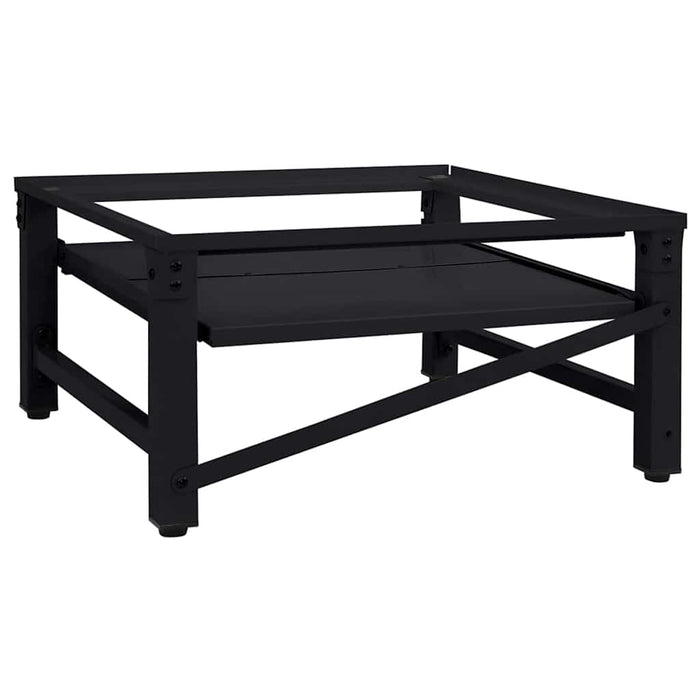 Washing Machine Pedestal Black 64 X 55 X 32.5 Cm Steel Axbxxbab