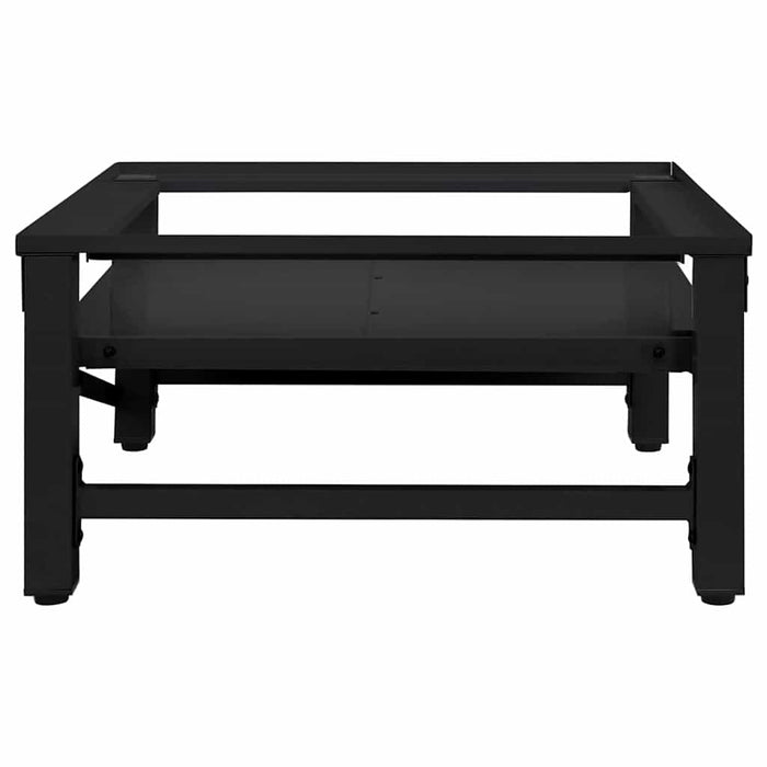 Washing Machine Pedestal Black 64 X 55 X 32.5 Cm Steel Axbxxbab