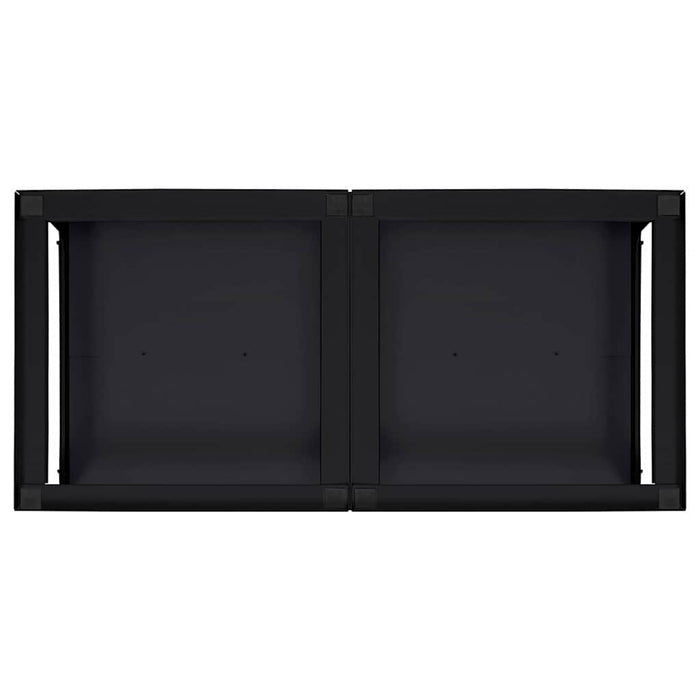 Washing Machine Pedestal 2 Pcs Black 64 X 55 X 32.5 Cm Steel Axbxxbao