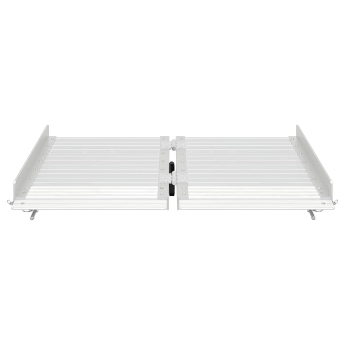 Wheelchair Ramp Folding Silver 62 X 73 X 5 Cm Aluminium Axbxobka
