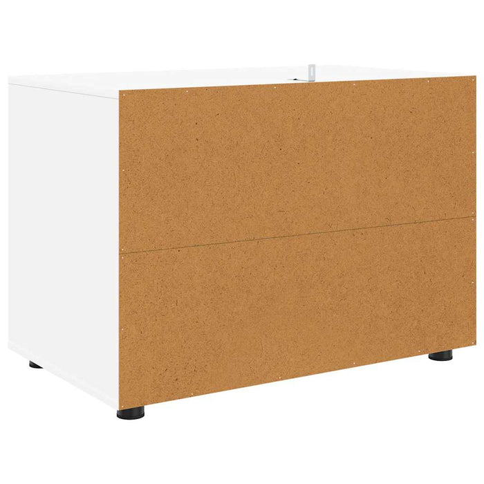 Storage Cabinet White 80 X 48 X 57 Cm Engineered Wood Nnnnoi
