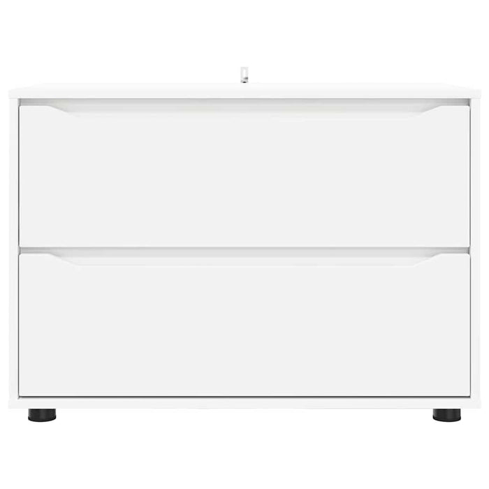 Storage Cabinet White 80 X 48 X 57 Cm Engineered Wood Nnnnoi