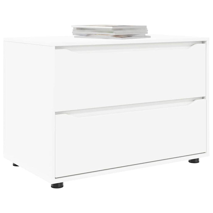 Storage Cabinet White 80 X 48 X 57 Cm Engineered Wood Nnnnoi