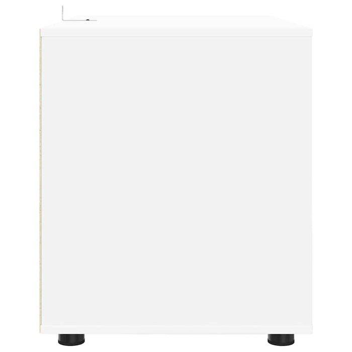 Storage Cabinet White 80 X 48 X 57 Cm Engineered Wood Nnnnoi