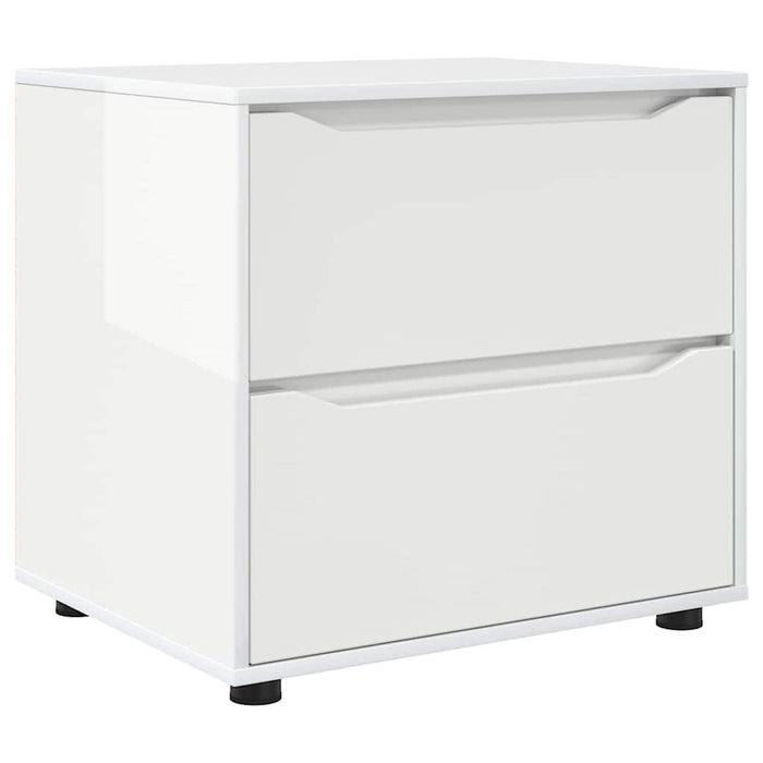 Storage Cabinet Glossy Look White 60 X 48 X 57 Cm Nnnnto