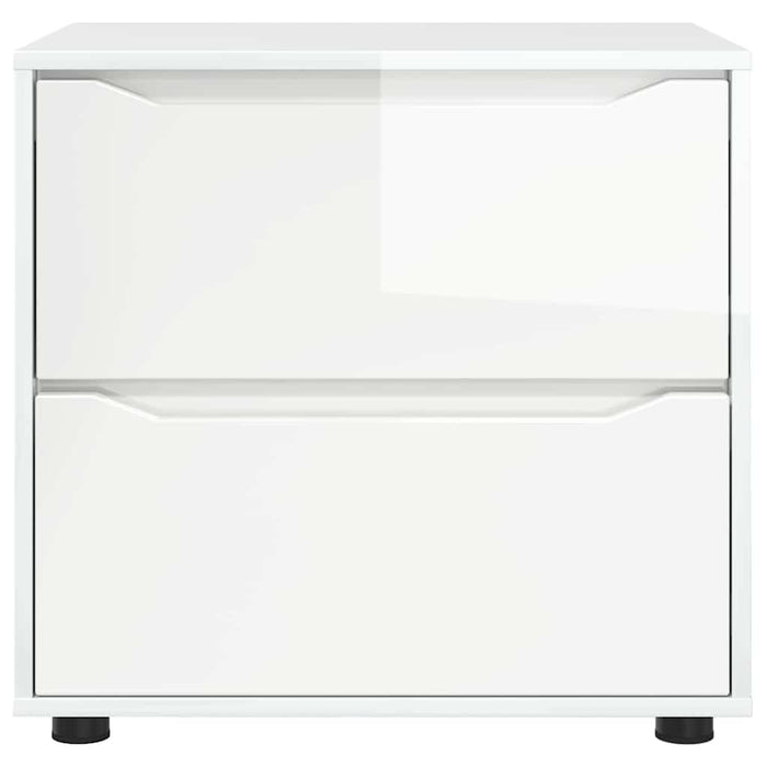 Storage Cabinet Glossy Look White 60 X 48 X 57 Cm Nnnnto