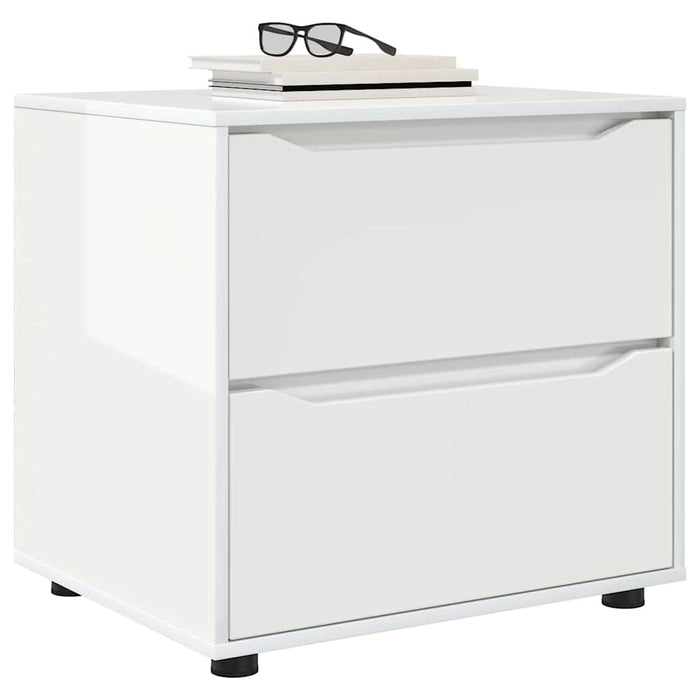 Storage Cabinet Glossy Look White 60 X 48 X 57 Cm Nnnnto
