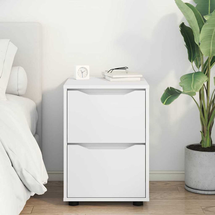 Storage Cabinet White 40 X 48 X 57 Cm Engineered Wood Nnnnti