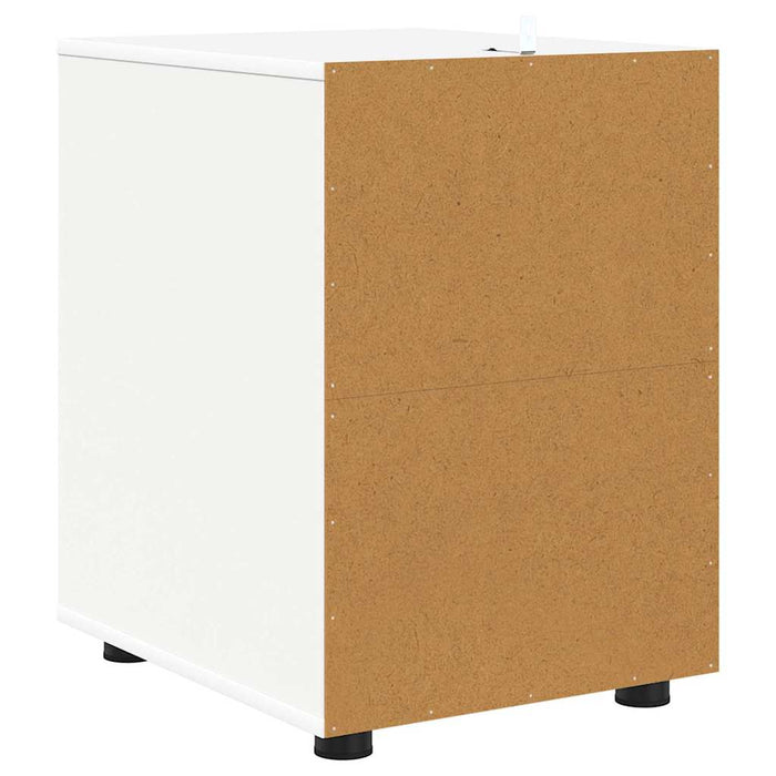 Storage Cabinet White 40 X 48 X 57 Cm Engineered Wood Nnnnti